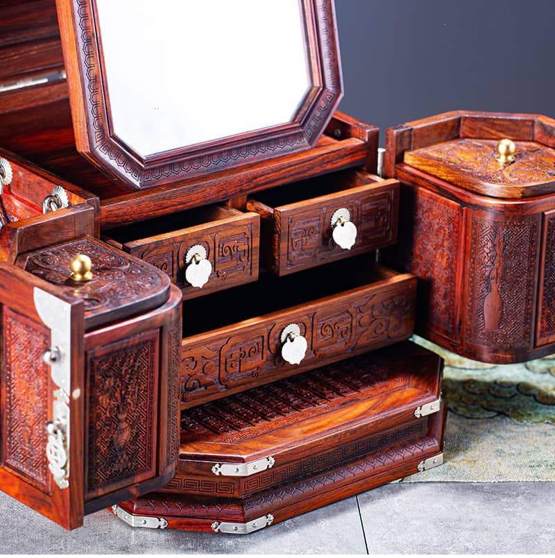 Scatola di legno per gioielli vecchio legno prezioso
