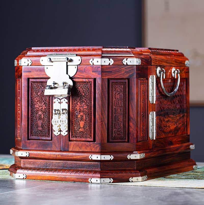 Scatola di legno per gioielli vecchio legno prezioso