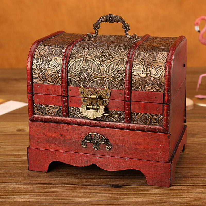 Scatola di legno per gioielli <br /> Vintage Red