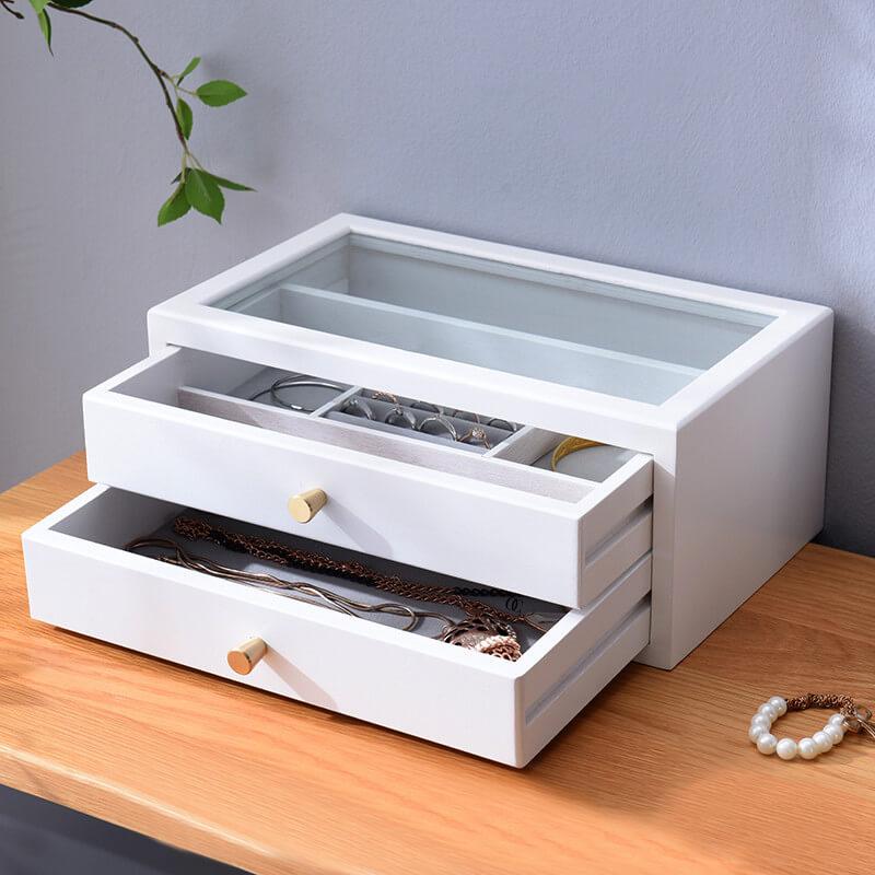 Scatola di legno per gioielli <br /> Solido