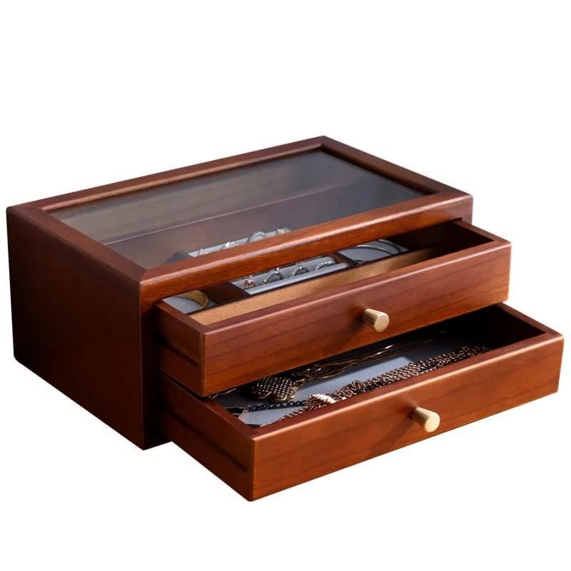 Scatola di legno per gioielli <br /> Solido