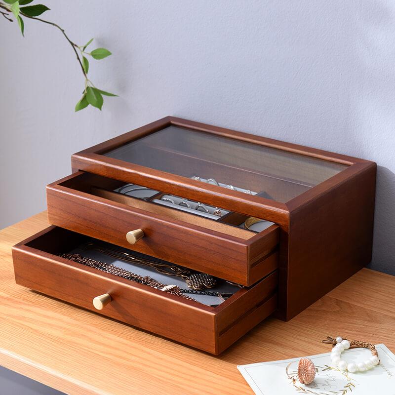 Scatola di legno per gioielli <br /> Solido