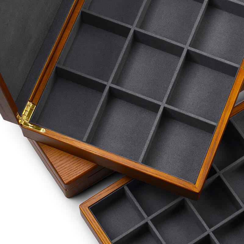 Scatola di legno per gioielli <br /> Scomparti