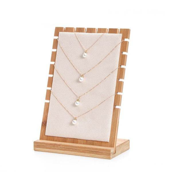 Portacollane <br /> Legno e velluto