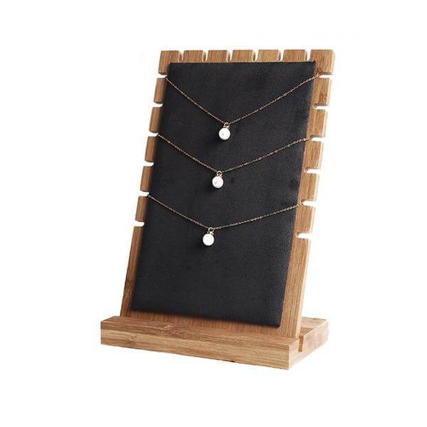 Portacollane <br /> Legno e velluto